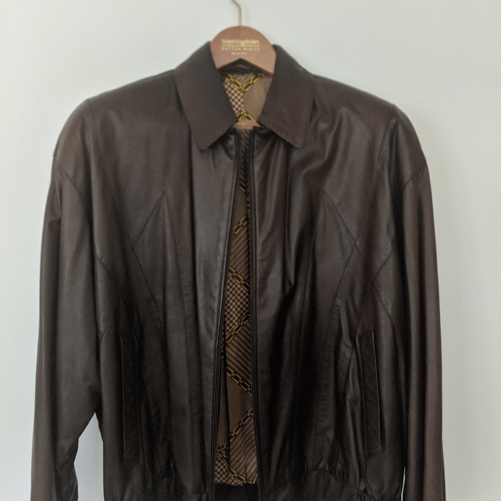 Zilli Dark Brown Leather Jacket